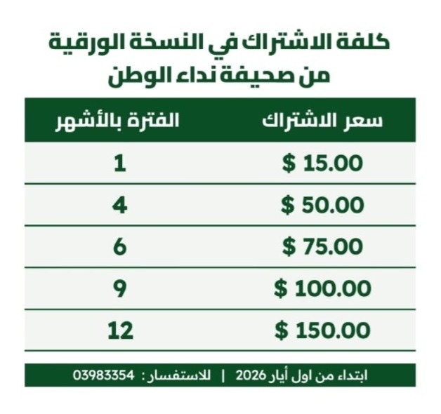 كلفة الاشتراك